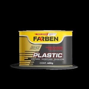 PLASTIC - Massa Poliéster para Plástico - Conheça essa massa super flexível, com lixamento macio e secagem rápida.
