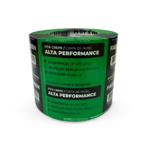 Fita Crepe Alta Performance Fitas adesivas para mascaramento da pintura com alta resistência aos raios UV.